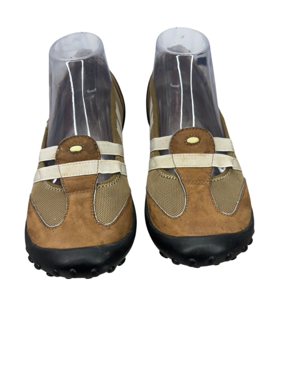 Privo by Clarks Women’s 7.5 M Brown Leather Mesh Slip On Walking Shoes Comfort